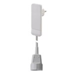 Bachmann Netzanschlussleitung 1,5m weiß 933.006 3x1,5qmm IP20 Flachstecker PVC