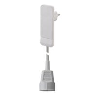 Bachmann Netzanschlussleitung 1,5m weiß 933.006 3x1,5qmm IP20 Flachstecker PVC