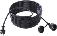 Bachmann Netzanschlussleitung 10m 16A schwarz 343.171 3x1,5qmm IP44 Schutzkontakt-Kuppl