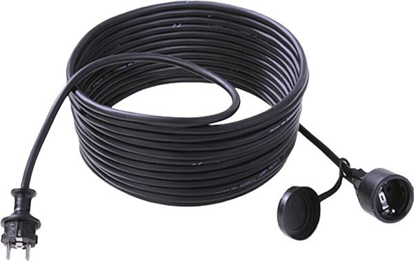 Bachmann Netzanschlussleitung 10m 16A schwarz 343.171 3x1,5qmm IP44 Schutzkontakt-Kuppl