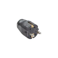Bachmann Schutzkontaktstecker 16A 250V 910.100 Kunststoff IP20 schwarz ger
