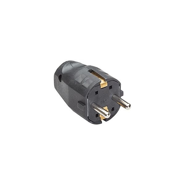 Bachmann Bachmann Schutzkontaktstecker 16A 250V 910.100 Kunststoff IP20 schwarz ger