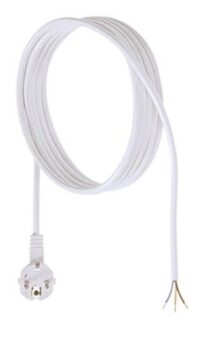 Bachmann Netzanschlussleitung 3m 3x1qmm 304.175 16A schwarz IP20 Aderendh 0-70°C PVC