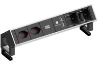 Bachmann Steckdosenleiste 2-fach Edelstahl 1xUSB 902.430 0,2m 90° IP20 1,5qmm