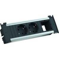 Bachmann Steckdosenleiste 2-fach schwarz 0,2m 35° KAPSA 927.052 1,5qmm
