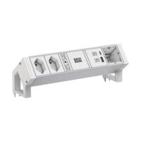 Bachmann Steckdosenleiste /2-fach weiß 1xUSB 937.425 0,2m IP20