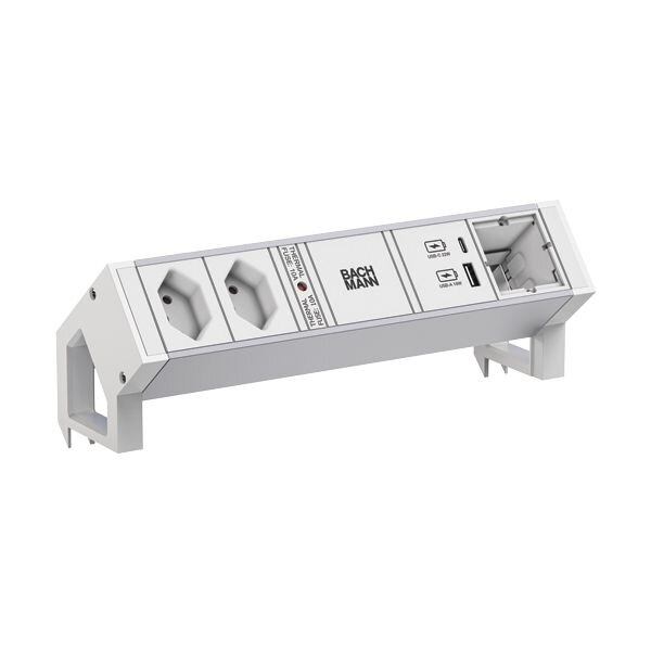 Bachmann Bachmann Steckdosenleiste /2-fach weiß 1xUSB 937.425 0,2m IP20