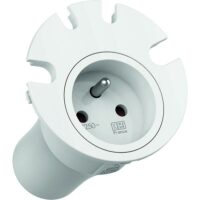 Bachmann Steckdose 1-fach weiß matt Einb mit BS 938.102 Schutzkontakt IP20