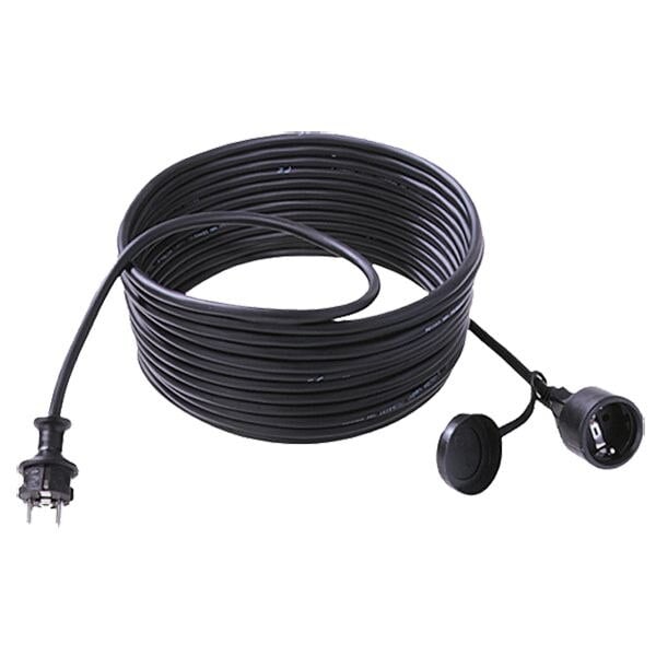 Bachmann Netzanschlussleitung 5m 16A schwarz 343.170 3x1,5qmm IP44 Schutzkontakt-Kuppl