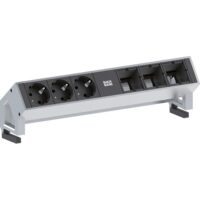 Bachmann Steckdosenleiste 3/3-fach schwarz 0,2m 902.202 35° IP20 1,5qmm