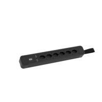 Bachmann Steckdosenleiste schwarz 2m 90° IP20 350.075 1,5qmm