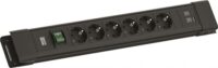 Bachmann Steckdosenleiste 6-fach schwarz 2xUSB 2m CONNECTUS BM005922 mit Ein/Aus 45° IP20