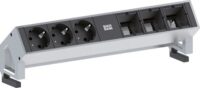 Bachmann Steckdosenleiste 3/3-fach schwarz 0,2m 902.402 35° IP20 1,5qmm