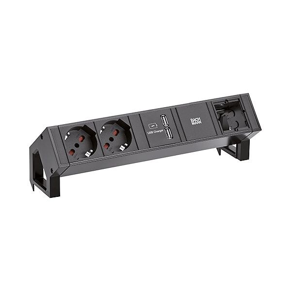 Bachmann Bachmann Steckdosenleiste schwarz 0,2m 35° 902.613 IP20 1,5qmm