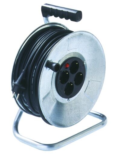ELTROPA Kabeltrommel ST ohne Kabel IP20 E396.182 4xSteckdosen Tragerahm