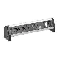 Bachmann Steckdosenleiste 2-fach alu 1xUSB 902.0218 1m 90° IP20 1,5qmm