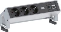 Bachmann Steckdosenleiste 3/1-fach schwarz 1xUSB 902.501 1,5m 35° IP20 1,5qmm