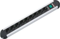 Bachmann Steckdosenleiste 9-fach schwarz 2m 35° PRIMO 330.072 mit Ein/Aus IP20 1,5qmm