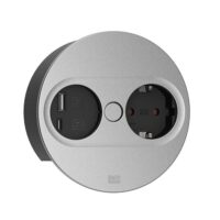 Bachmann Steckdose 1-fach si matt 1USB-A Einb TWIST 946.012 1USB-C mit BS Klappdeckel IP20