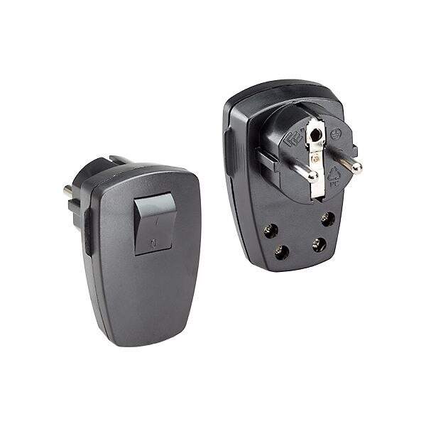 Bachmann Bachmann Schutzkontaktstecker 16A 250V 911.171 Kunststoff IP20 schwarz rechtw