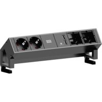 Bachmann Steckdosenleiste 2-fach Edelstahl 0,2m 902.429 35° IP20 1,5qmm