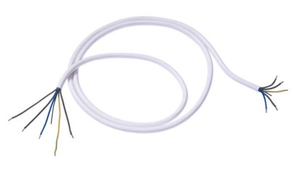 ELTROPA Herdanschlussleitung 3m 5x2,5qmm E119.272 16A weiß IP20 Aderendh