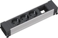 Bachmann Steckdosenleiste 3/1-fach schwarz 35° CONFERENCE 909.004 IP20