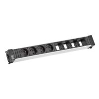Bachmann Steckdosenleiste 4-fach schwarz 35° IP20 CONFERENCE 909.014