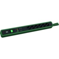 Bachmann Steckdosenleiste 6-fach gn 2m 35° 350.213 mit Ein/Aus IP20 Netzentstör ÜSS