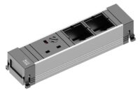Bachmann Steckdosenleiste 1-fach alu 0,1m 916.091 90° IP20 1,5qmm