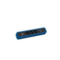 Bachmann Steckdosenleiste 3-fach bl 1xUSB 2m 350.308 35° IP20 1,5qmm