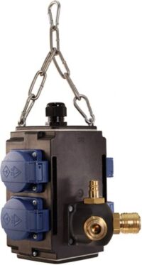 Bachmann Energiewürfel Kunststoff schwarz IP44 349.301 4Steckd