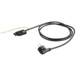 Bachmann Netzanschlussleitung 3-polig H05VV-F 375.117 1,5qmm L5000mm schwarz