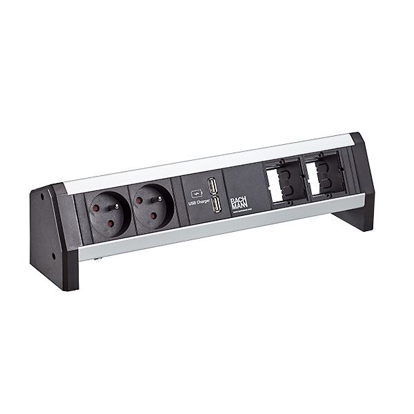 Bachmann Bachmann Steckdosenleiste alu 35° IP20 902.0562