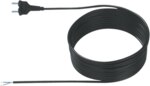 Bachmann Netzanschlussleitung 10m 10A schwarz 240.189 2x0,75qmm IP20 Aderendh 0-70°C
