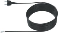 Bachmann Netzanschlussleitung 10m 10A schwarz 240.189 2x0,75qmm IP20 Aderendh 0-70°C