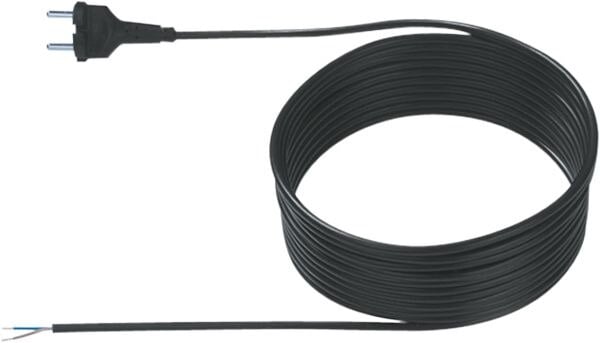 Bachmann Netzanschlussleitung 10m 10A schwarz 240.189 2x0,75qmm IP20 Aderendh 0-70°C