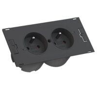 Bachmann Steckdosenleiste schwarz 0,2m 90° 929.012 IP20