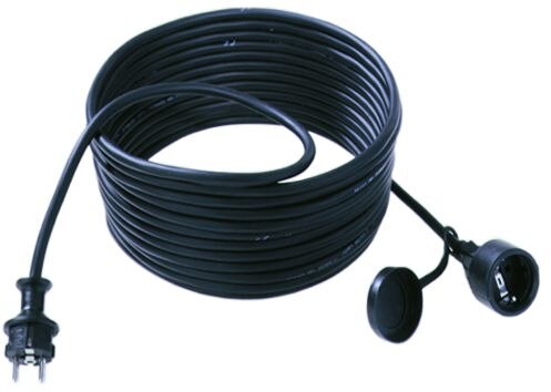 ELTROPA Netzanschlussleitung 10m 16A schwarz E343.171S 3x1,5qmm IP44 Schutzkontakt-Kuppl