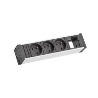 Bachmann Steckdosenleiste schwarz 0,2m 35° 936.010 IP20