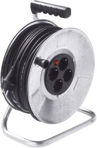 Bachmann Kabeltrommel ST ohne Kabel IP20 396.182 4xSteckdosen Tragerahm