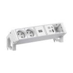 Bachmann Steckdosenleiste /2-fach weiß 1xUSB 937.415 0,2m 35° IP20