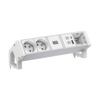 Bachmann Steckdosenleiste /2-fach weiß 1xUSB 937.415 0,2m 35° IP20