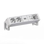 Bachmann Steckdosenleiste /2-fach weiß 1xUSB 937.430 0,2m 35° IP20