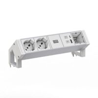 Bachmann Steckdosenleiste /2-fach weiß 1xUSB 937.430 0,2m 35° IP20