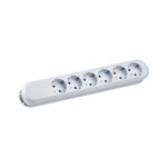 Bachmann Steckdosenleiste 6-fach weiß 35° IP20 381.246K