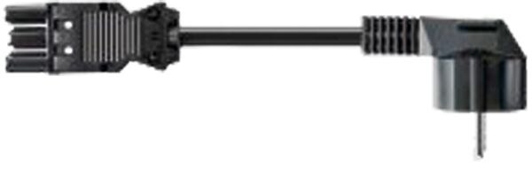 Bachmann Geräteanschlussleitung 3-polig schwarz 375.000 H05VV-F 1,5qmm L1500mm