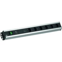 Bachmann Steckdosenleiste 3/6-fach grau 2m 90° 300.096 IP20 1,5qmm