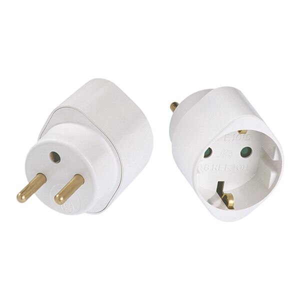 Bachmann Reisestecker Einzel weiß 921.005