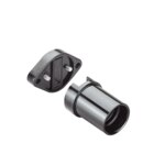 Bachmann Illuminationsfassung schwarz E14 Kunststoff 740.010 BefestFuß